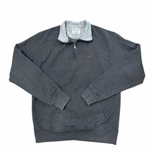 Champion Men's Dark Gray Quarter-Zip Sweater